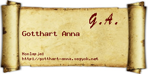 Gotthart Anna névjegykártya